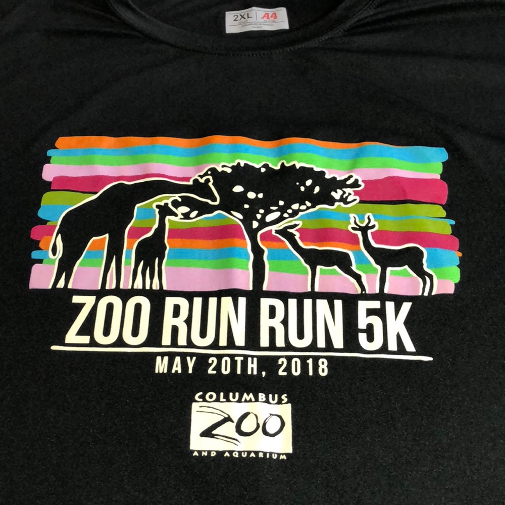 Columbus zoo run 5k 2xl running shirt USA Ohio